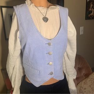 Rolla's Baby Blue Corduroy Vest